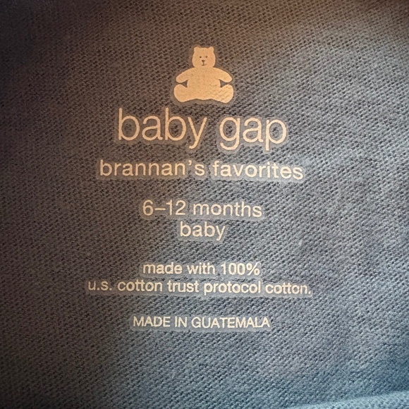 Gap Baby Girl Blue Flower Top Size 6M to 12M NEW WITH TAGS - Picture 4 of 6